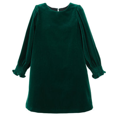 The Holly Smocked Shift-Green