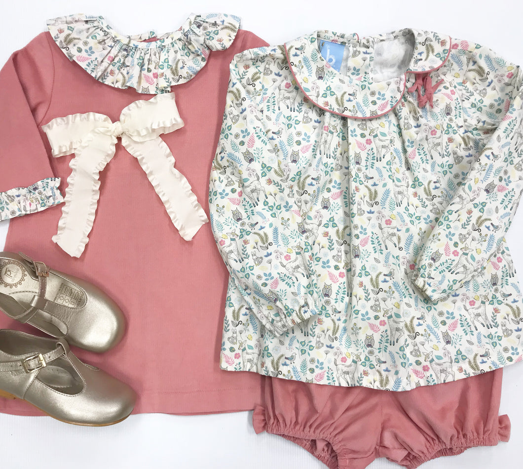 Fawn Blouse and Bow Bloomer