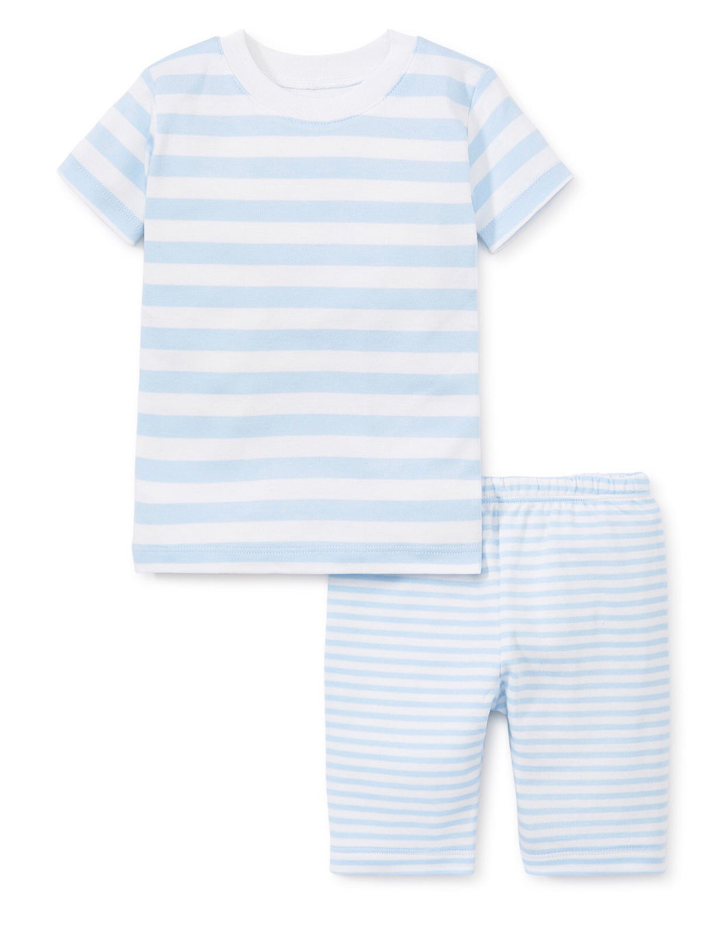 Light Blue Stripe Short PJ Set