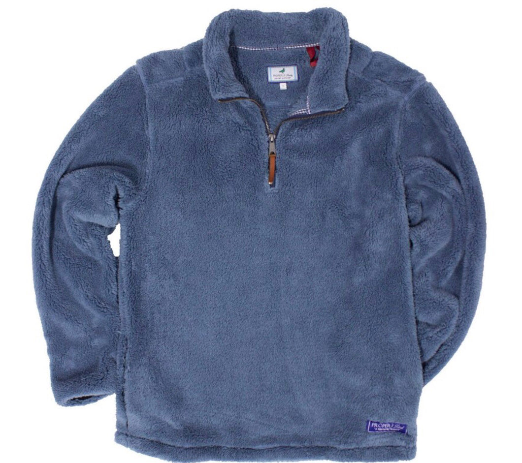 Lil Ducklings Range Pullover Stone Blue