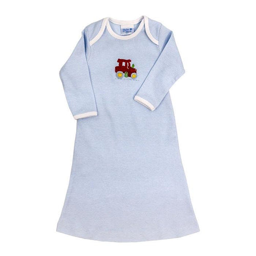 Blue Stripe Tractor Daygown