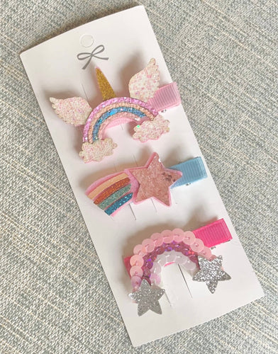 Set of 3 Whimsy Hair Clips