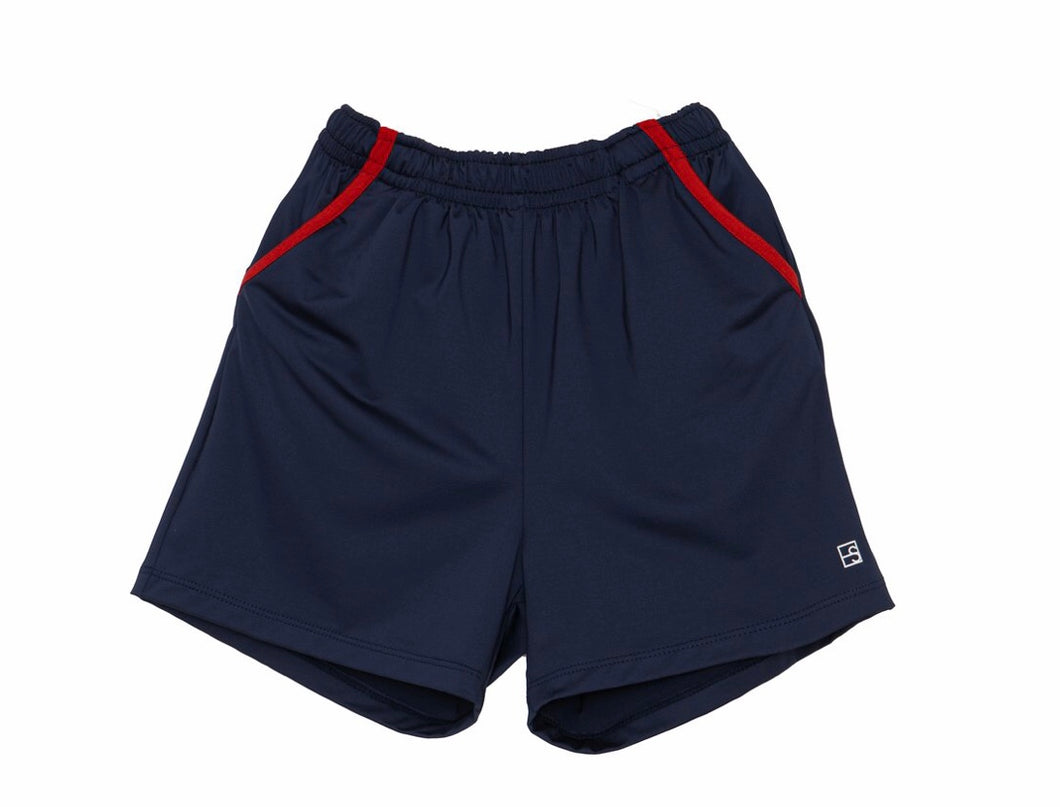 Nathan Short - Navy Athleisure / Red Welting