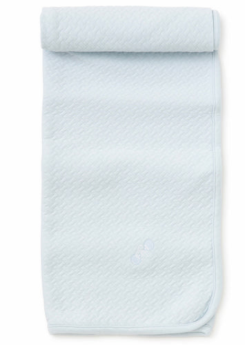 Light Blue Baby Rattle Blanket
