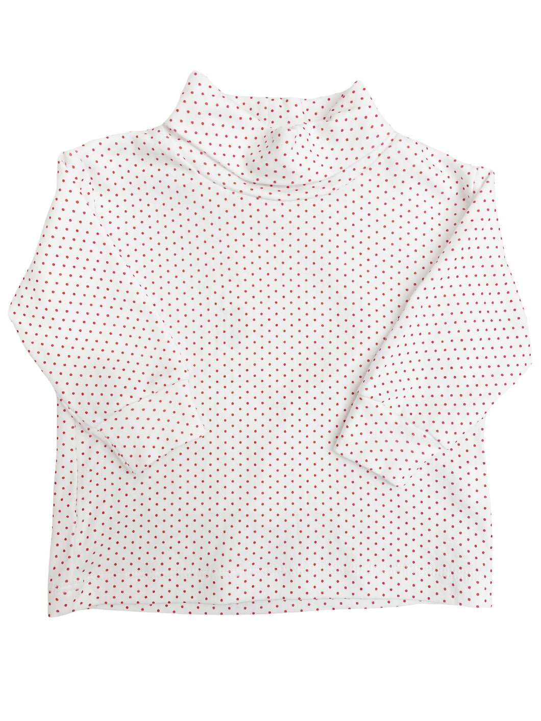 White w/Red Dots Turtleneck
