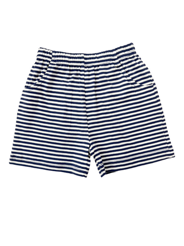 Jersey Shorts-Royal/White Stripe
