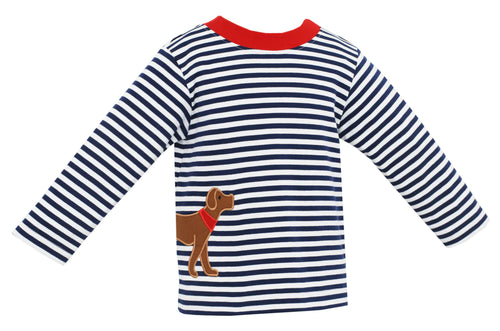 Labrador Navy Stripe T-Shirt