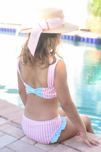 Two-Piece Palm Beach Pink Lottie Stripe