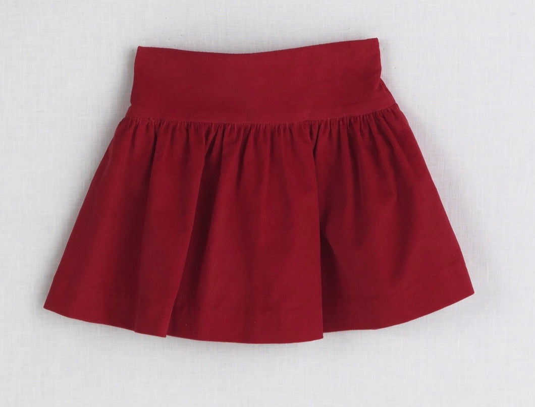 Yoke Skirt-Red