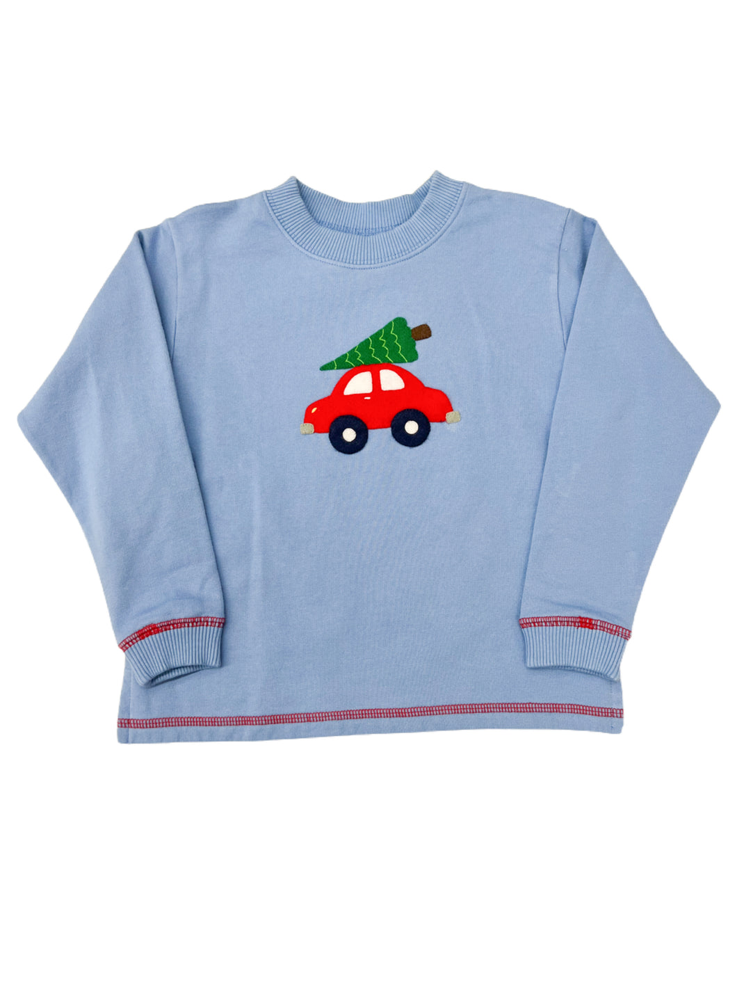 Car with Christmas Tree Sweatshirt