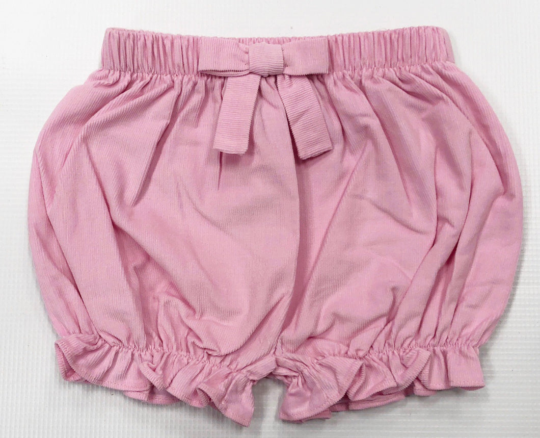 Pink Corduroy Bow Bloomers