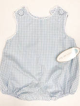 Light Blue Gingham w White Piping Bubble