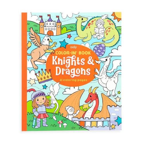 Color-in Book-Knights & Dragons