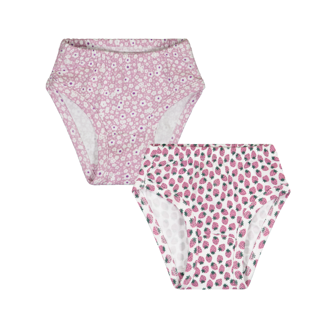 Girls Underwear- Strawberry Fields/Pink Petals