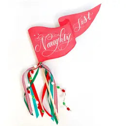 Naughty List Party Pennant