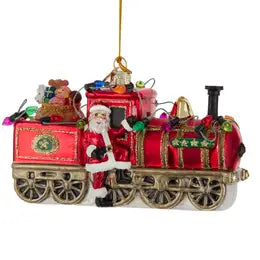 Santa Train Ornament