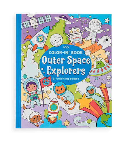 Color-in Book-Outer Space Explorers
