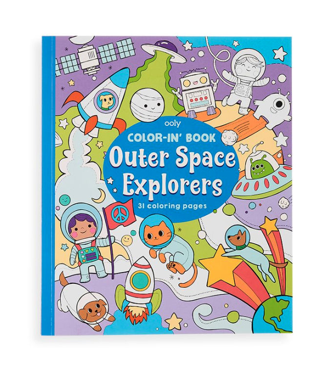 Color-in Book-Outer Space Explorers