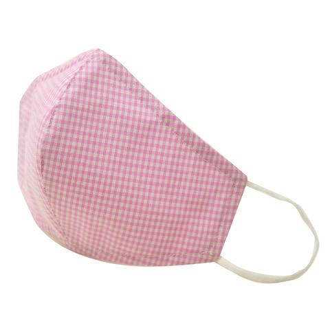 Pink Seersucker Stripe Mask