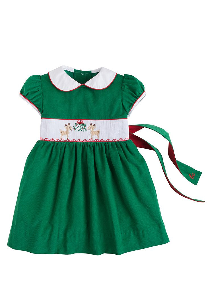 Reindeer Smocked Charolette Dress