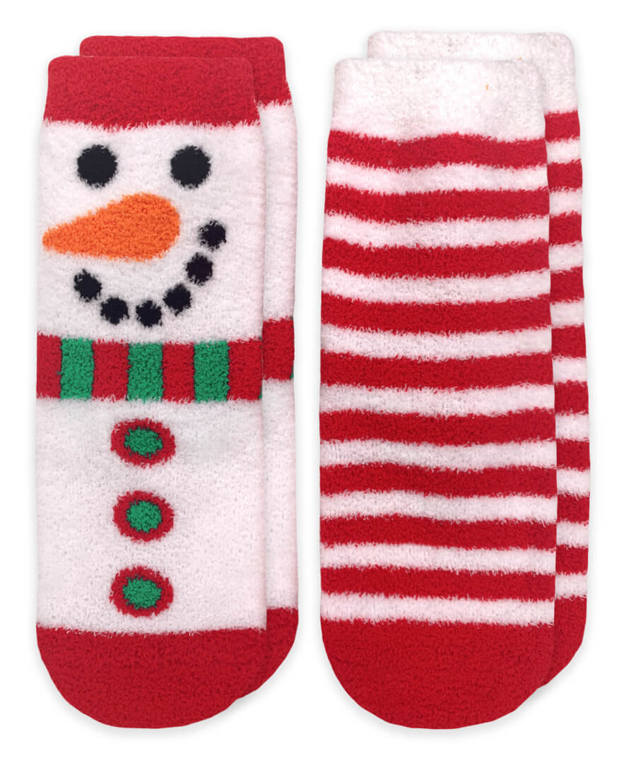 2 Pack Fuzzy Christmas Socks