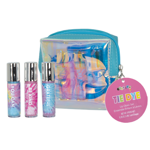 Tie Dye 3 Mini Lip Glosses in Pouch